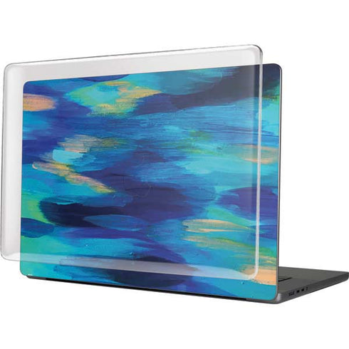 Ocean Blue Brush Stroke by Etta Vee MacBook Cases